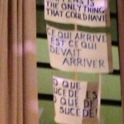 Ce qui arrive est ce qui devait arriver