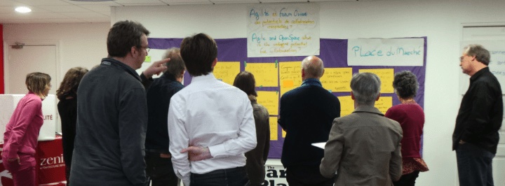 agilité forum ouvert mur