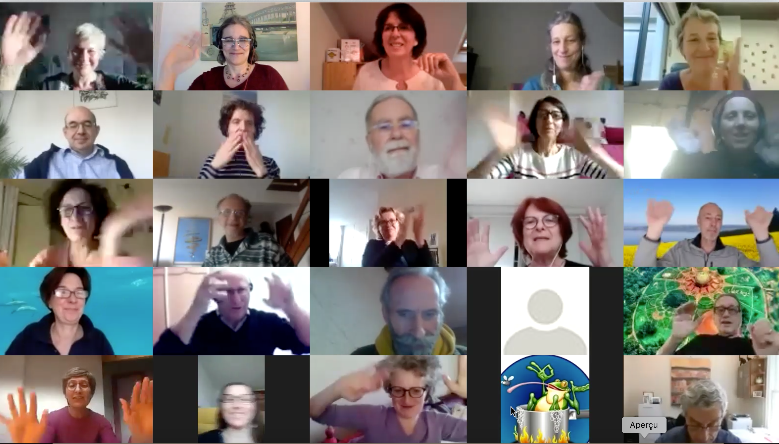 Bulle de dialogue photo participants