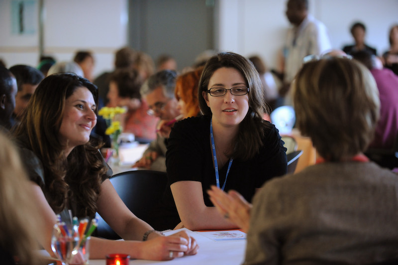 Discission à une tabele de world cafe