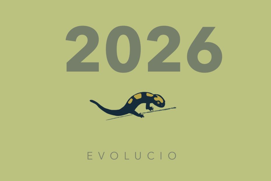 voeux 2026 Evolucio. Nouveau logo salamandre